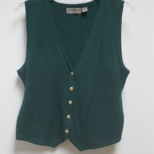 🎄Signature Expressions | Forest green vest